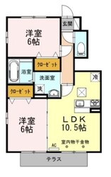 ウエスト コテージの物件間取画像